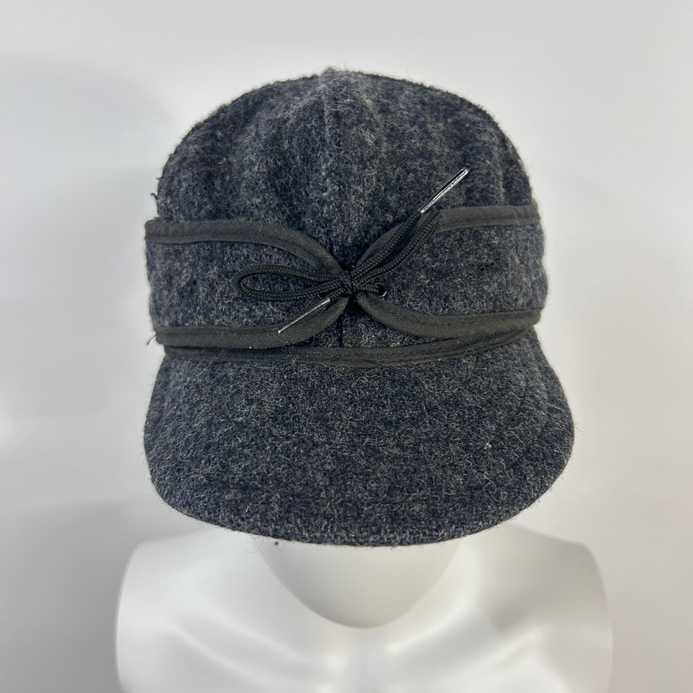 Stormy Kromer Original Cap 7 3/8 Gray Wool Made USA Workwear Heritage Winter